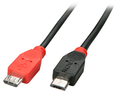 Lindy 31760 - 2 m - Micro-USB B - Micro-USB B - USB 2.0 - Male/Male - Black