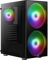 AEROCOOL ADVANCED TECHNOLOGIES Aerocool Python - Midi Tower - PC - Schwarz - ATX - micro ATX - Mini-ITX - ABS Synthetik - SPCC - Gaming