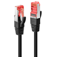 Lindy 1.5m Cat.6 S/FTP Cable - Black - 1.5 m - Cat6 - S/FTP (S-STP) - RJ-45 - RJ-45