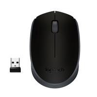 Logitech M171 Black-K - Beidhändig - Optisch - RF Wireless - 1000 DPI - Schwarz