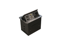 Equip Desk Mount Socket - USB 2.0 - Black - AC - 100 - 240 V - 10 A - 50 - 60 Hz
