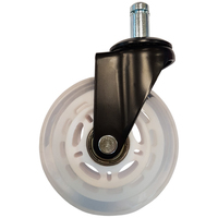 LC-Power LC-CASTERS-7BW-SPEED - Castor wheels - LC-Power - White - Plastic - Rubber - 7.5 cm - 1.13 kg