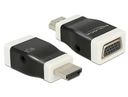 Delock 65586 - HDMI-A - VGA - Schwarz - Weiß