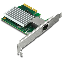 TRENDnet TEG-10GECTX - Internal - Wired - PCI Express - Ethernet - 10000 Mbit/s - Green - Grey