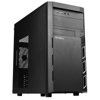 Antec VSK3000 Elite - Mini Tower - PC - Schwarz - micro ATX - Mini-ITX - SGCC - 16 cm