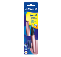 Pelikan 806268 - Rose - Cartridge filling system - Blue - Italic nib - Stainless steel - Medium