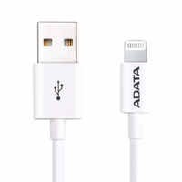 ADATA AMFIPL-1M-CWH - 1 m - Lightning - USB A - Male - Male - White