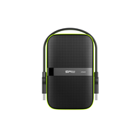 Silicon Power Armor A60 - 5000 GB - 2.5" - 3.2 Gen 1 (3.1 Gen 1) - Black - Green