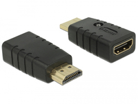 Delock 63320 - 1 x HDMI-A 19 pin - 1 x HDMI-A 19 pin - Schwarz