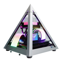 AZZA Pyramid Mini - Mini Pyramid - PC - Aluminium - Black - Mini-ITX - Aluminium - SPCC - Tempered glass - Multi