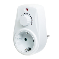 LogiLink PA0151 - Dimmer - Mountable - Rotary - White - Europlug - Europlug