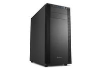 Sharkoon M25-V - Midi Tower - PC - Schwarz - ATX - micro ATX - Mini-ITX - Metall - 16,7 cm