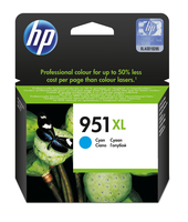 HP 951XL Cyan Original Druckerpatrone mit hoher Reichweite - Hohe (XL-) Ausbeute - Tinte auf Pigmentbasis - 24 ml - 1500 Seiten - 1 Stück(e)