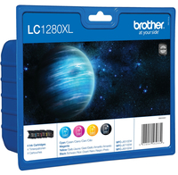 Brother LC-1280XLVALBPDR - Original - Tinte auf Pigmentbasis - Schwarz - Cyan - Magenta - Gelb - Multi pack - MFC-J5910DW MFC-J6510DW MFC-J6710DW MFC-J6910DW - 4 Stück(e)