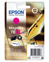 Epson Pen and crossword Singlepack Magenta 16XL DURABrite Ultra Ink - Hohe (XL-) Ausbeute - Tinte auf Pigmentbasis - 6,5 ml - 450 Seiten - 1 Stück(e)