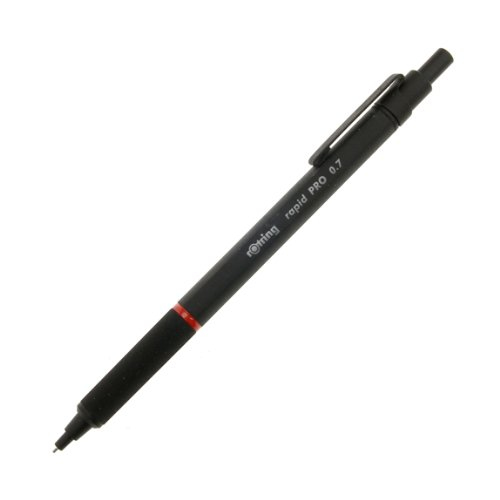 rOtring 1904257 - Anklippbarer versenkbarer Stift - Schwarz - Metall - 0,7 mm