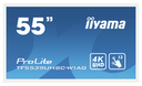 Iiyama ProLite TF5539UHSC-W1AG - 139,7 cm (55 Zoll) - 3840 x 2160 Pixel - 4K Ultra HD - LED - 8 ms - Weiß