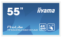 Iiyama ProLite TF5539UHSC-W1AG - 139.7 cm (55") - 3840 x 2160 pixels - 4K Ultra HD - LED - 8 ms - White