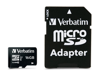 Verbatim Premium - 16 GB - MicroSDHC - Klasse 10 - 10 MB/s - 10 MB/s - Schwarz