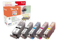 Peach PI100-293 - Black,Cyan,Magenta,Photo black,Yellow - Canon - Canon Pixma MG 5700 Series Canon Pixma MG 5750 Canon Pixma MG 5750 Series Canon Pixma... - 5 pc(s)