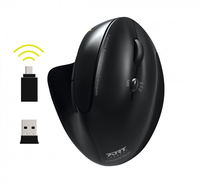 PORT Designs Mouse Ergonomic Rechargeable Bluetooth right handed - Maus - 1.600 dpi