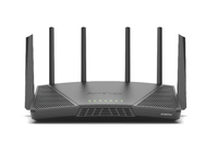 Synology RT6600ax Router WiFi6 1xWAN 3xGbE 1x2.5Gb - Wi-Fi 6E (802.11ax) - Tri-Band (2,4 GHz / 5 GHz / 5 GHz) - Eingebauter Ethernet-Anschluss - 3G - Schwarz - Tragbarer Router