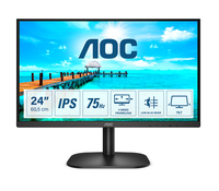 AOC B2 24B2XH - 60,5 cm (23.8 Zoll) - 1920 x 1080 Pixel - Full HD - LED - 7 ms - Schwarz