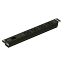 APC EPDU1016B - Basic - 1U - Single-phase - Horizontal - Aluminium - Black