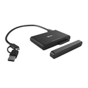 Lindy 43359 - SSD - Serial ATA III - M.2 - USB 3.2 Gen 2 (3.1 Gen 2) Type-C - Black - Aluminium - Plastic