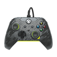 PDP Wired Controller: Electric Carbon - Xbox Series X|S - Xbox One - Xbox - Windows 10/11 - Gamepad - PC - Xbox One - Xbox Series S - Xbox Series X - D-pad - Menu button - Share button - View button - Analogue / Digital - Wired - USB