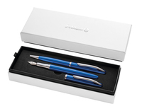 Pelikan Jazz Noble Elegance - Blue - Silver - 2 pc(s) - Ballpoint pen + Fountain pen