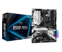 ASRock B550 Pro4 - AMD - Socket AM4 - AMD Ryzen 3 3rd Gen - 3rd Generation AMD Ryzen 5 - 3rd Generation AMD Ryzen 7 - 3rd Generation AMD... - DDR4-SDRAM - 128 GB - DIMM