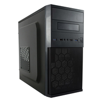 LC-Power LC-2004MB-V2-ON - Micro Tower - PC - Schwarz - Silber - micro ATX - Mini-ITX - Metall - Kunststoff - Heimbüro