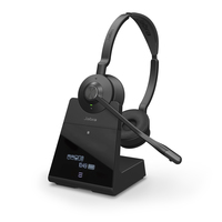 Jabra Engage 75 Stereo - Kabellos - Büro/Callcenter - 40 - 16000 Hz - 90 g - Kopfhörer - Schwarz