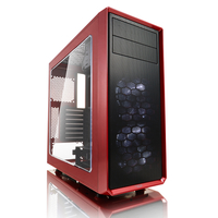 Fractal Design Focus G - Midi Tower - PC - Schwarz - Rot - ATX - ITX - micro ATX - Weiß - Taschenlüfter - Vorderseite