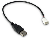 Inter-Tech 88885450 - 0,3 m - USB A - Schwarz