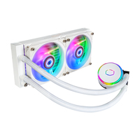 Cooler Master MasterLiquid PL240 Flux White Edition - Liquid ?ooling kit - 12 cm - 2300 RPM - 32 dB - 72.37 cfm - White