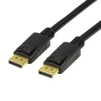LogiLink CV0121 - 3 m - DisplayPort - DisplayPort - Männlich - Männlich - Schwarz