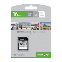 PNY Elite - 16 GB - SDHC - Class 10 - UHS-I - Class 1 (U1) - Black