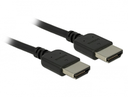 Delock 85217 - 2 m - HDMI Typ A (Standard) - HDMI Typ A (Standard) - 18 Gbit/s - Audio Return Channel (ARC) - Schwarz