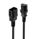 Lindy 1m IEC C14 an IEC C13 Mains Cable - 1 m - C14 coupler - C13 coupler