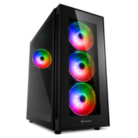 Sharkoon TG5 Pro RGB - Midi Tower - PC - Schwarz - ATX - micro ATX - Mini-ITX - Stahl - Gehärtetes Glas - Gaming