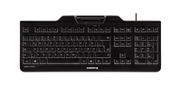 Cherry KC 1000 SC - Keyboard - 1,200 dpi Optical - 105 keys QWERTZ - Black