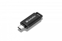 Verbatim Store 'n' Go - 64 GB - USB Typ-C - 3.2 Gen 1 (3.1 Gen 1) - Dia - 4 g - Schwarz