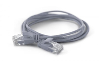 WANTEC 7300 - 1.5 m - Cat6a - U/UTP (UTP) - RJ-45 - RJ-45 - Gray