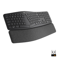 Logitech ERGO K860 - Full-size (100%) - RF Wireless + Bluetooth - Semi-mechanical key switch - Graphite