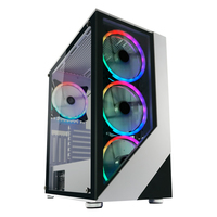 LC-Power Gaming 803W - Midi Tower - PC - Black - White - ATX - micro ATX - Mini-ITX - Metal - Plastic - Tempered glass - Gaming