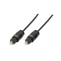 LogiLink Toslink - Toslink - 1m - TOSLINK - Male - TOSLINK - Male - 1 m - Black