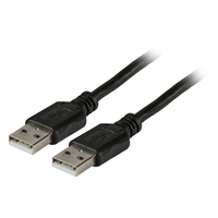 EFB Elektronik USB2.0 Anschlusskabel A-A, St.-St., 1,0m, schwarz, Classic