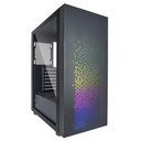 AZZA Celesta - Midi Tower - PC - Black - ATX - EATX - micro ATX - Mini-ITX - Steel - Tempered glass - Multi